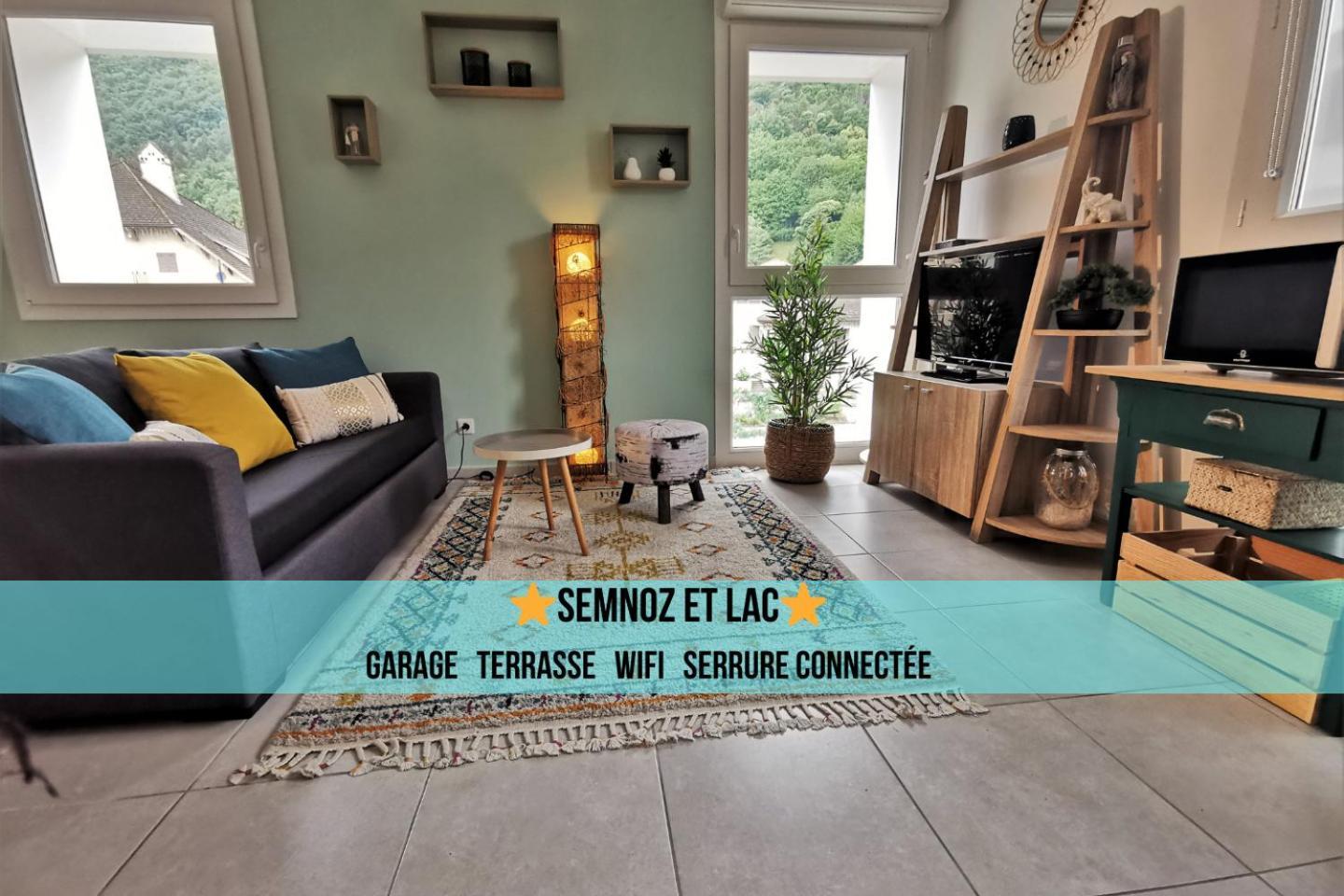 Semnoz & Lac - Wifi - Parking - Netflix - Balcon - Centre-Ville Sévrier Exteriör bild